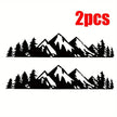 1PC Forest Snow Mountain Appearance Car Stickers