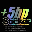 ”+5hp Sticker“decal