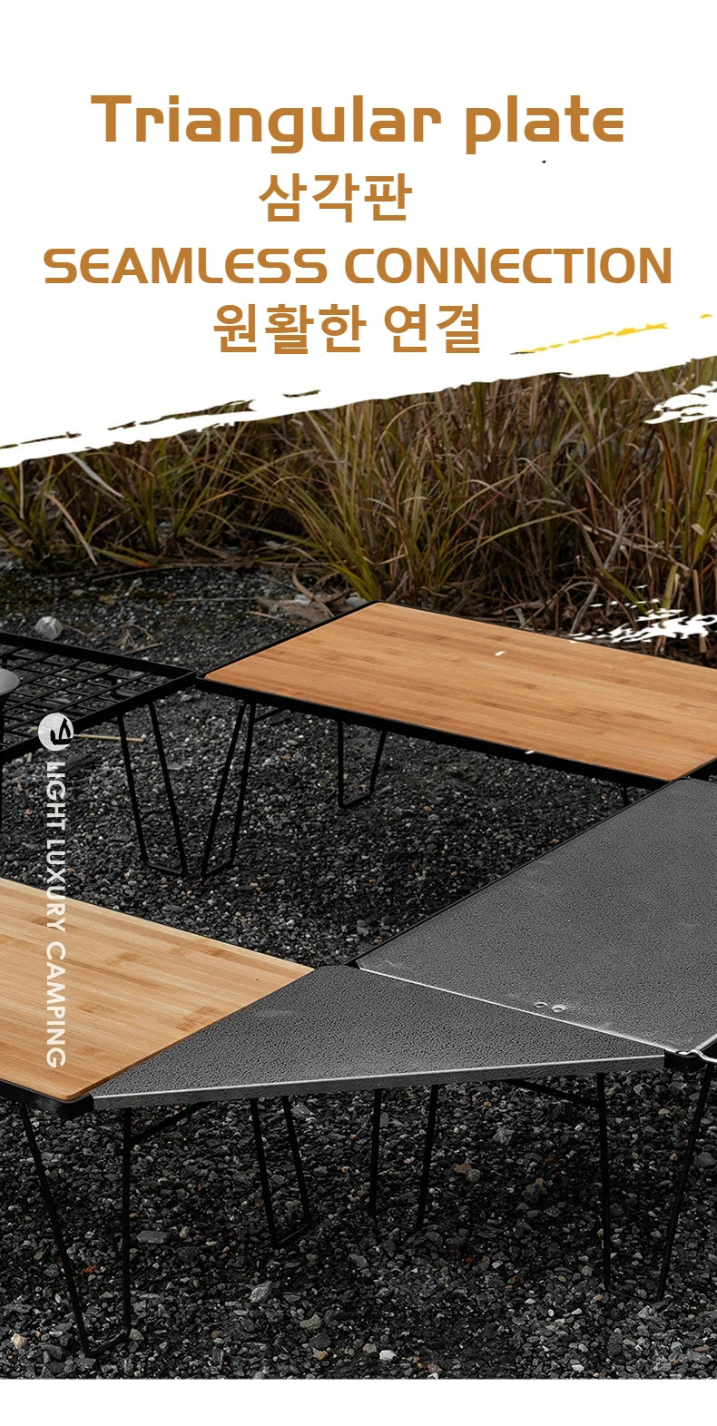 MOUNTAINHIKER Telescopic Folding Round Table