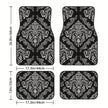 4 Pcs Car Floor Mats Bohemian Pattern