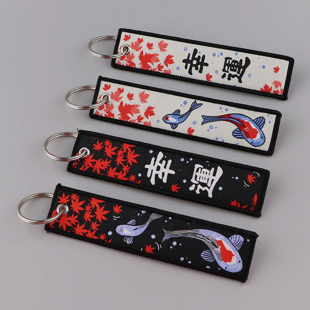 Japanese Good Luck Key Tag – Keychain for Cars, Motorcycles & Keys - interior - Droppi UAE