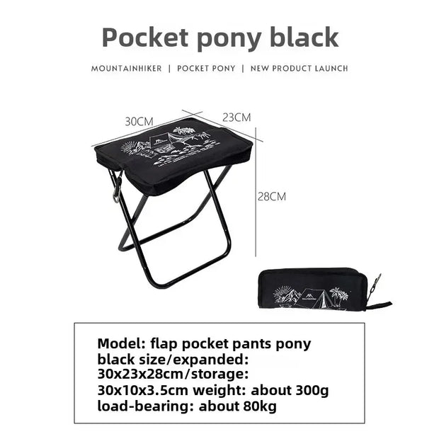 MOUNTAINHIKER C Portable Folding Stool Ultra-light