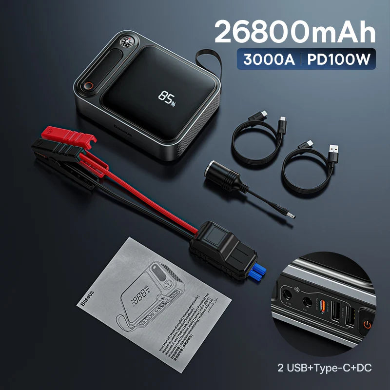 Baseus 3000A Car Jump Starter Power Bank