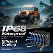 MICTUNING 2PCS LED Waterproof Off Road Lights