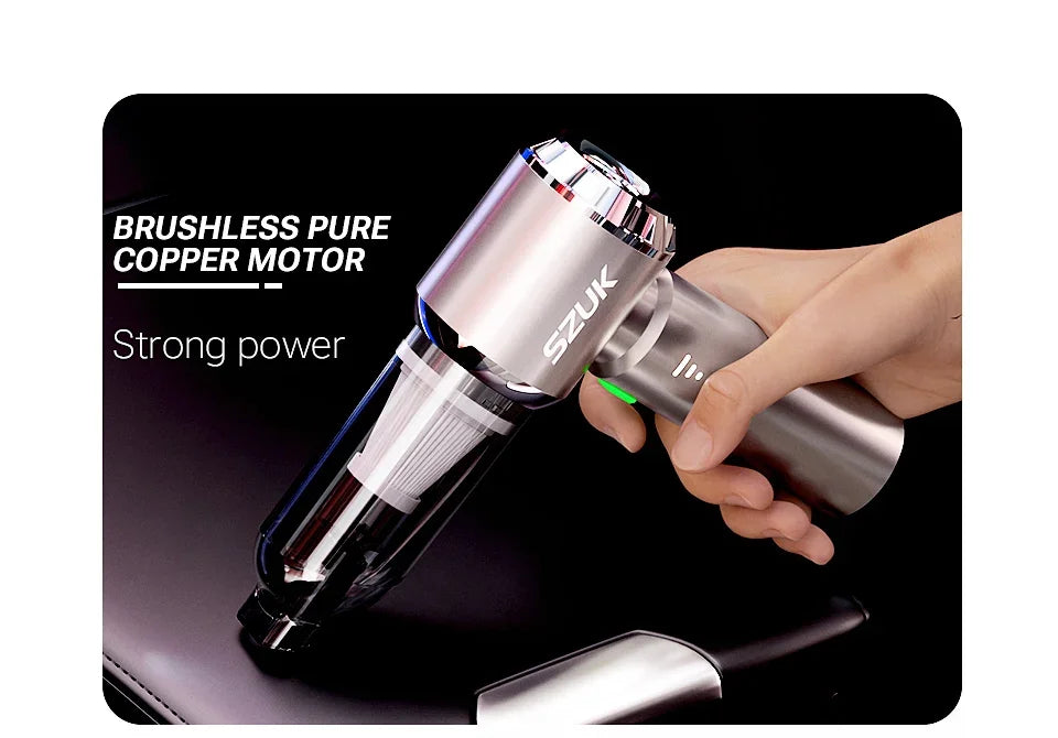 SZUK Mini Car Vacuum Cleaner 985000Pa Wireless Handheld Cleaner Cleaning Machine Strong Powerful Portable Vacuum Cleaner Car