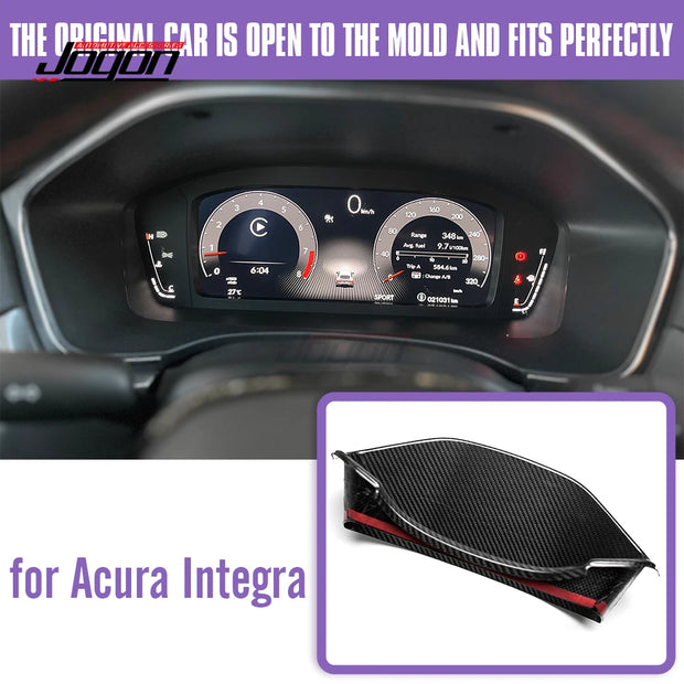 Dry Carbon Fiber Dashboard & Speedometer Hood Cover for Acura Integra Type S A-spec (2022+)