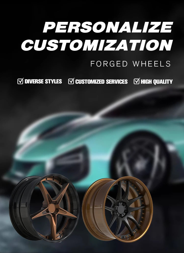 2-piece Forged Wheel - 5x112 5x120 5x114.3 5x130 6x139.7