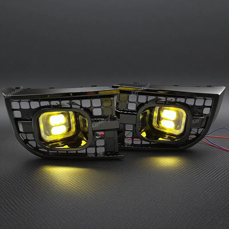 Off Road 4x4 Front Square DRL LED Fog Light Daytime Running Lamp For 2020-2025 Land Rover Defender 90 110 130