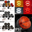 10PCs/Kit Smoke Lens  Upgrade Kit For Land Rover Defender 1990-2016
