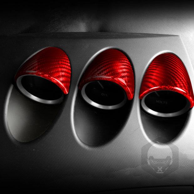 Carbon Fiber Gauge Pod Dashboard Trim for Nissan 350Z Z33