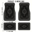 Car Floor Mats Rectangular Bandana Print