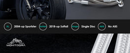 Stainless Steel Braided Brake Lines for Harley 2004-Up