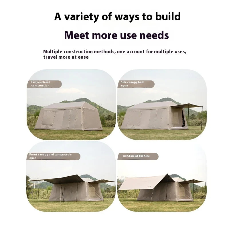 MOUNTAINHIKER Outdoor Inflatable Camping Tent – Large 5–8 Person (Hand Pump)