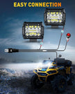 NAOEVO 4 Inch 2Pcs LED Pod Lights
