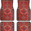4Pcs Bohemian Car Floor Mats Anti-slip Heavy Duty Persian Carpet