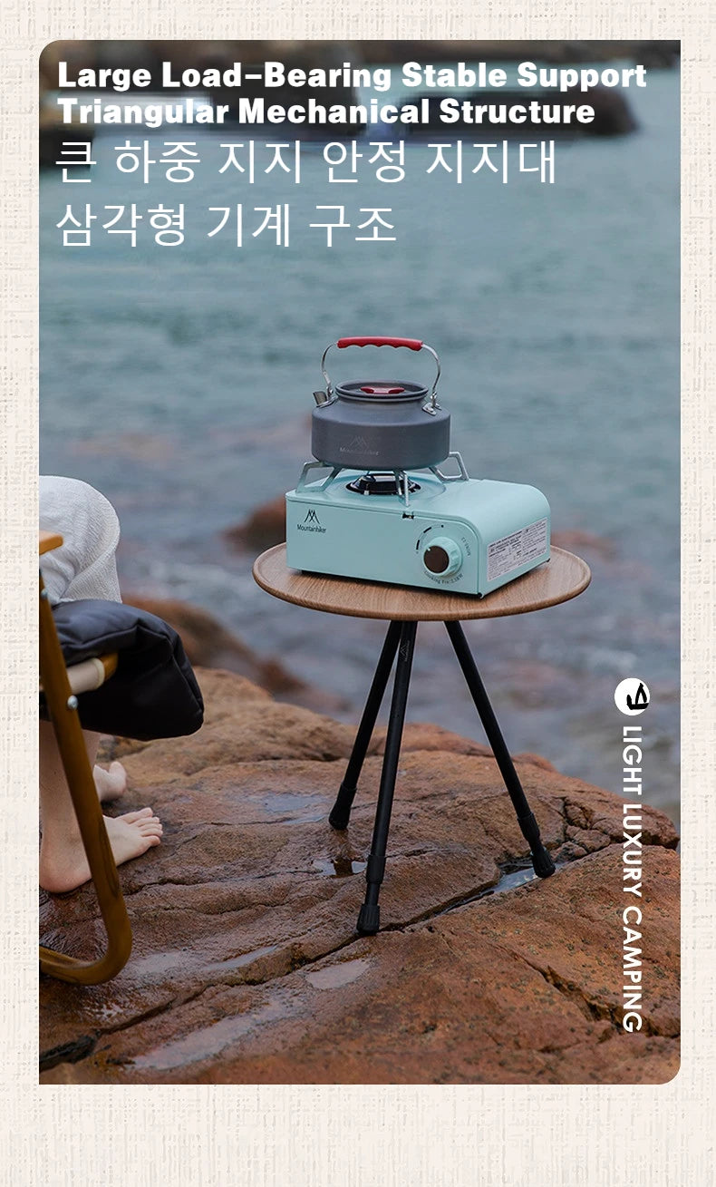 MOUNTAINHIKER Telescopic Folding Round Table