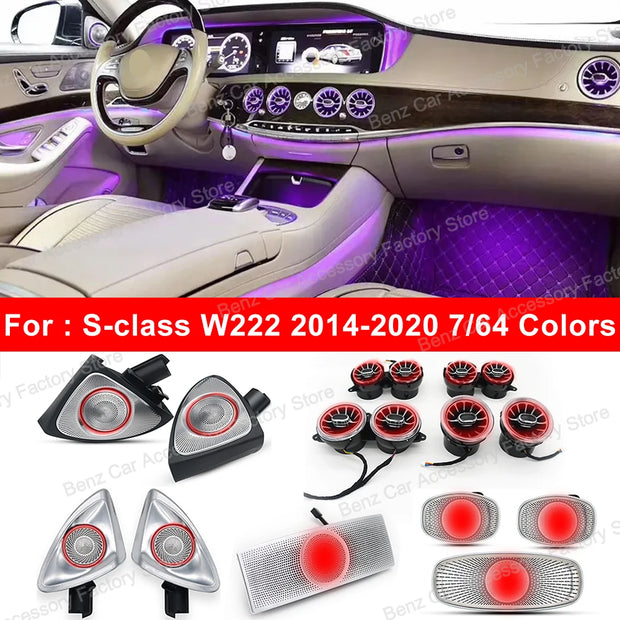 7/64 Color LED Turbo Air Vent Ambient Light –  Features a 4D rotary speaker design.