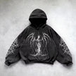 Retro Gothic Graphic Hoodie