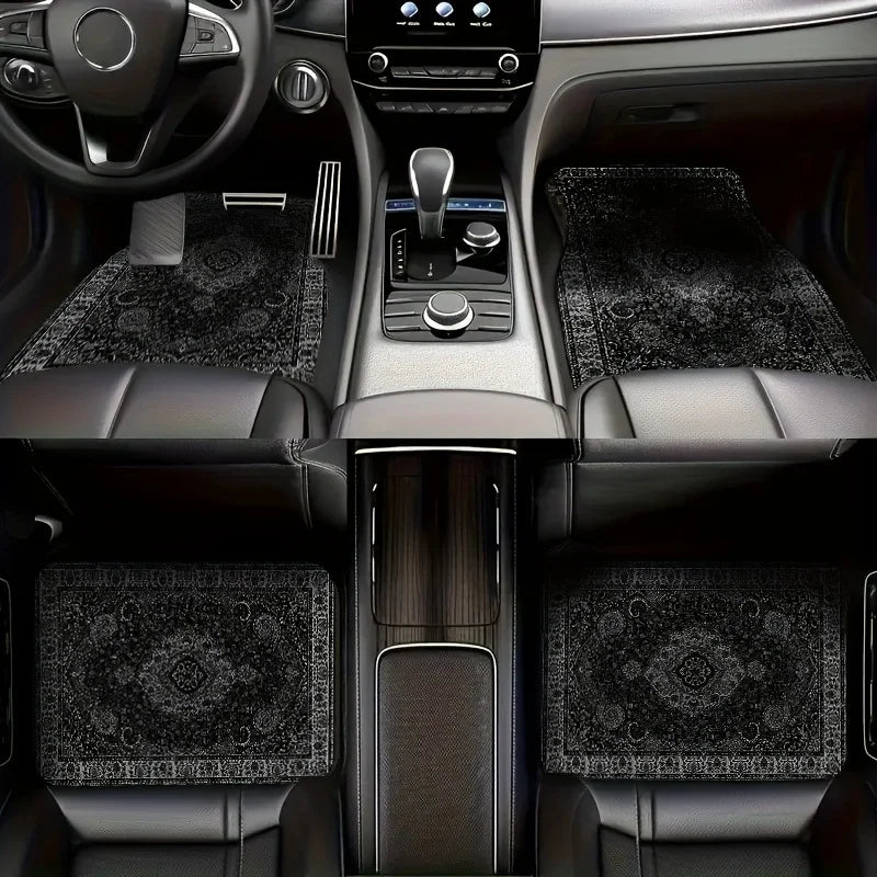 Car Floor Mats Rectangular Bandana Print