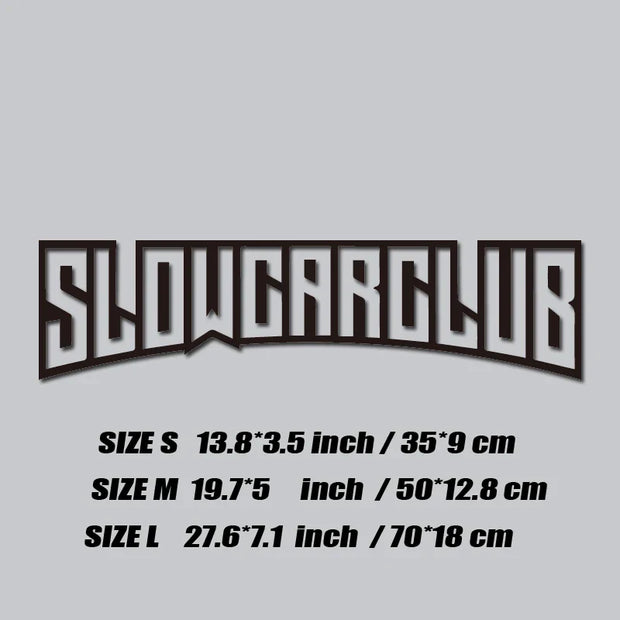 JDM Decal"SLOW CAR CLUB"