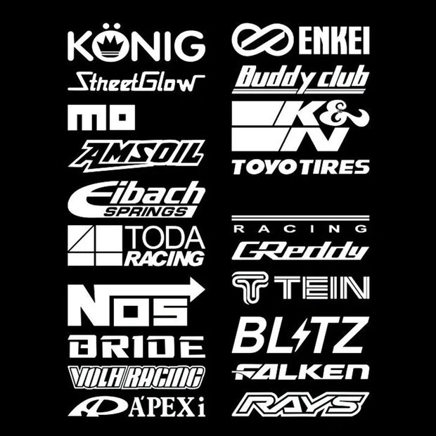 20pcs Reflective Fixed Styles Car Stickers