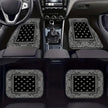 4Pcs Bohemian Car Floor Mats Back Persian Carpet