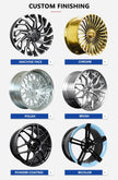 2-Piece Custom Wheel 5 Spoke Forged Wheels