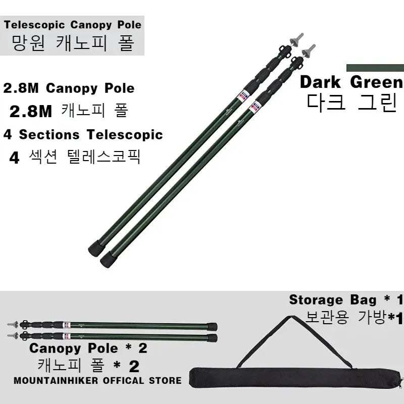 MOUNTAINHIKER Thicken Aluminum Alloy Tent
