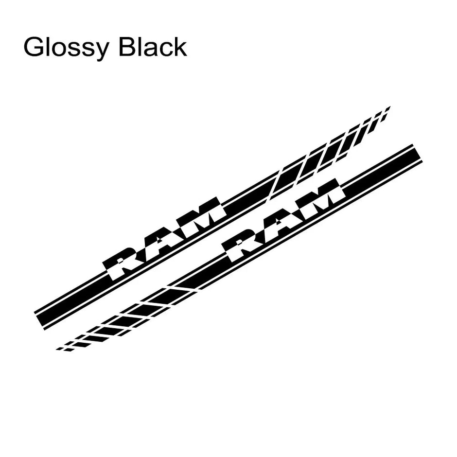 Dodge RAM 1500 2500 3500 Rebel Pickup Door Side Skirt Stickers