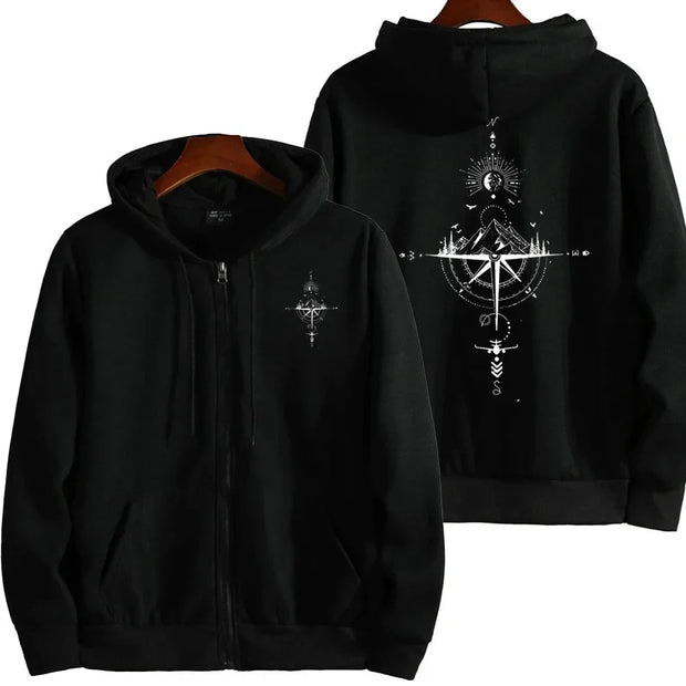 Vintage Compass  Hoodies