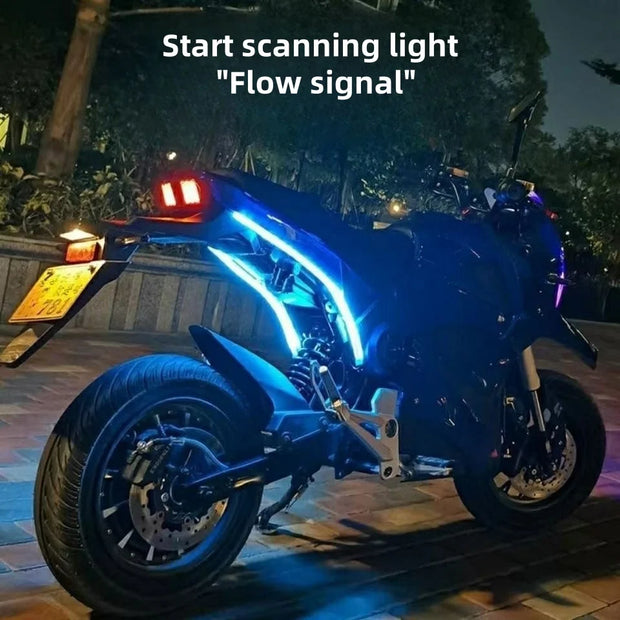 Flow Sequential Motorcycle LED Turn Signal Light - Hardware - Droppi UAE