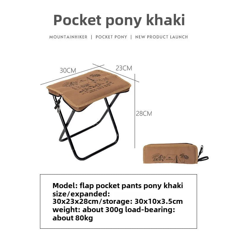 MOUNTAINHIKER C Portable Folding Stool Ultra-light