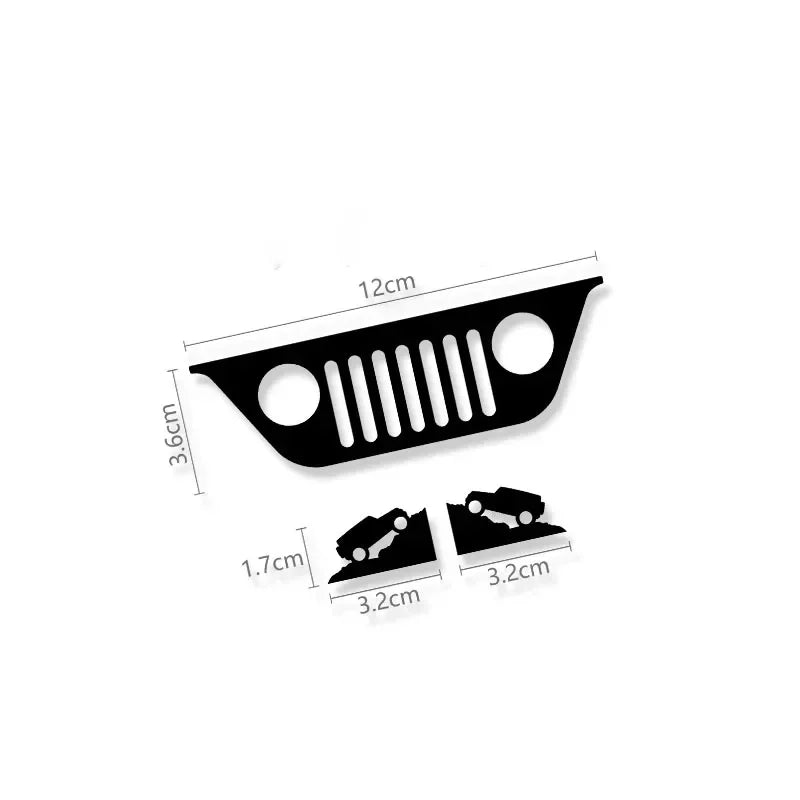 Jeep Wrangler Front Window Decal