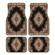 4Pcs Bohemian Car Floor Mats Anti-slip Heavy Duty Persian Carpet