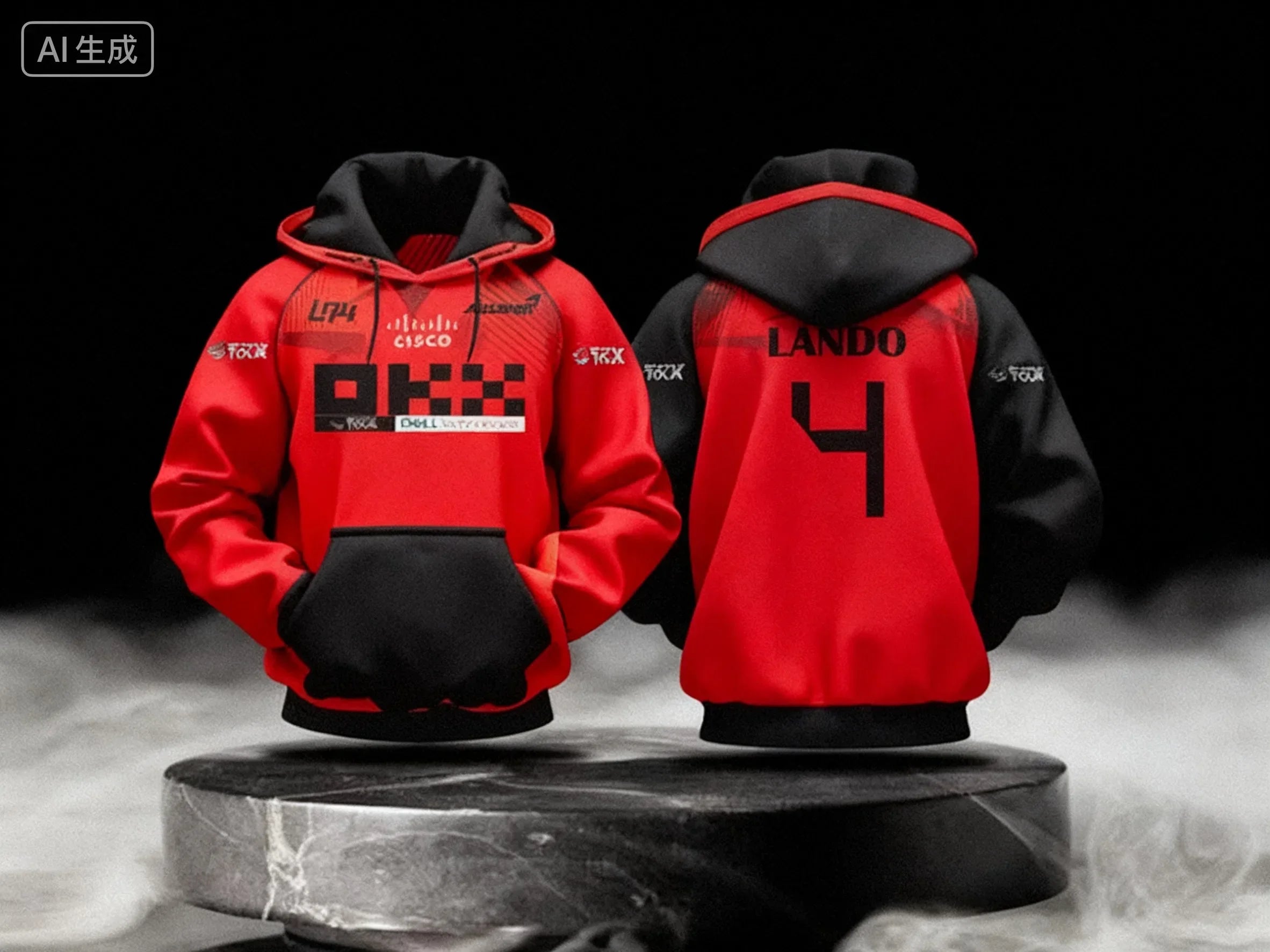 Lando Norris NO.4 2025 new racing style long sleeved hooded sweatshirt