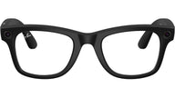 RAYBAN META 601SSB  -  MATTE BLACK / CLEAR 54
