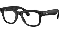 RAYBAN META 601SSB  -  MATTE BLACK / CLEAR 54