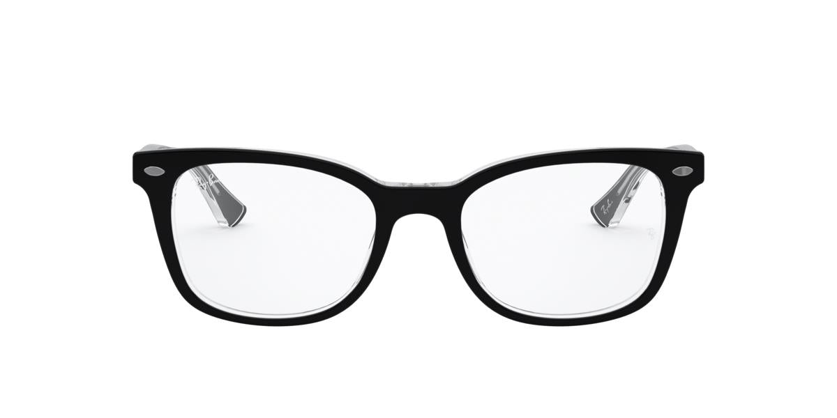 RAYBAN 0RX5285 BLACK ON TRANSPARENT 2034 53