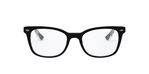 RAYBAN 0RX5285 BLACK ON TRANSPARENT 2034 53